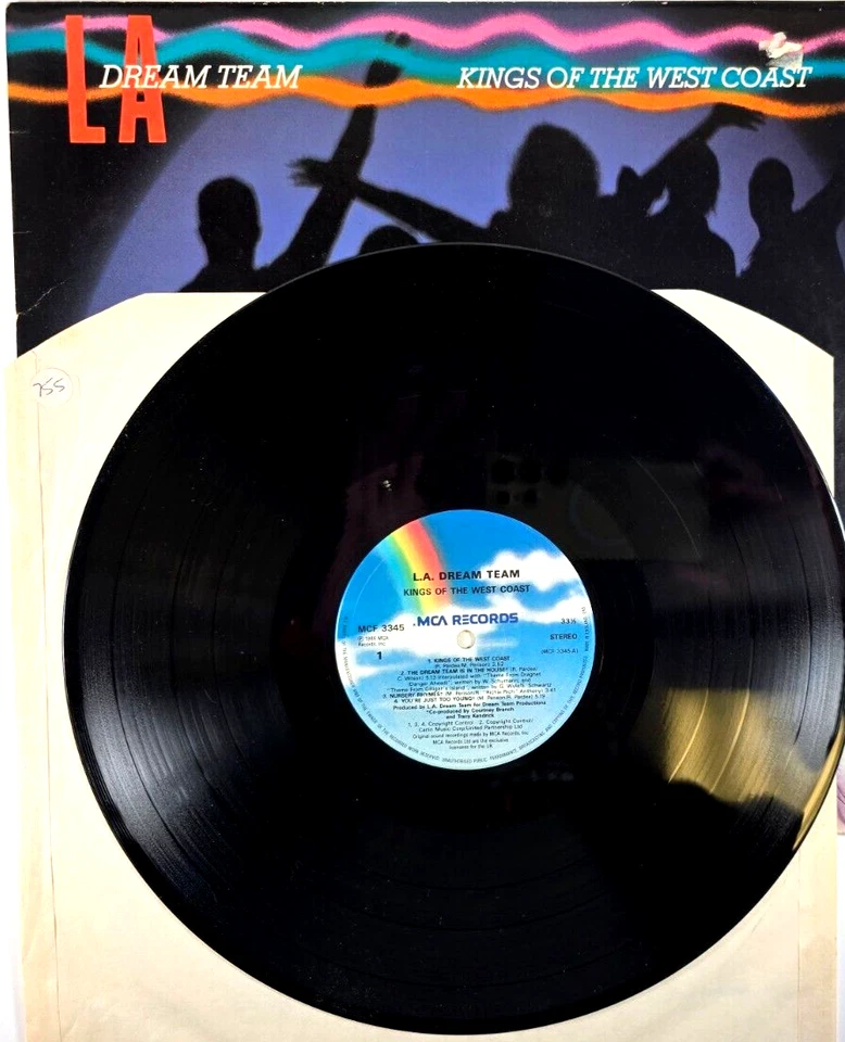 L.A. Dream Team – Kings Of The West Coast LP Album vinyl record 1986 hip hop - Imagem 1 de 4