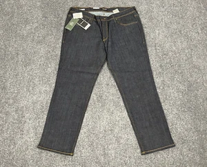 Jack & Jones Jeans Mens 40x32 Skinny Leg Black Denim Pants Slim Fit Stretch N89 - Picture 1 of 12