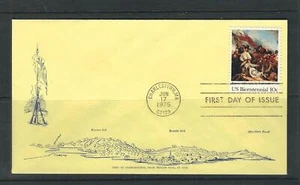 US SC #1564 Bunker Hill Battle FDC . Cacheted Cover - Picture 1 of 1