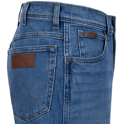 Wrangler Texas Jeans Stretch Mens Jeans Stretch Jeans Denim Pants Blue Denim Blue - Image 1 of 4