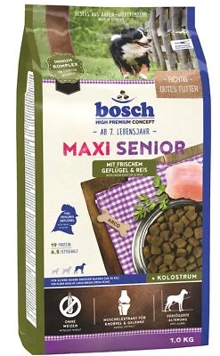 bosch HPC Maxi Senior mit frischem Geflügel & Reis | Hundetrockenfutter für ä... - Bild 1 von 3