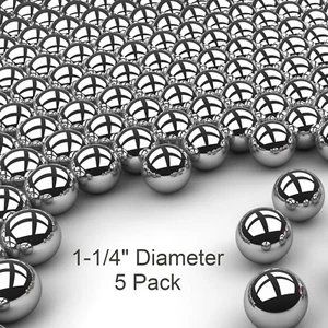 Cinco bolas de rodamiento de acero Paracord puño de mono de 1-1/4" de pulgada grandes núcleos tácticos - Imagen 1 de 2