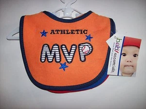 Baby Essentials Lätzchen 5-teiliges Baseball Set Baby Jungen Mädchen 1 Größe verschiedene Farben Neu mit Etikett - Bild 1 von 5