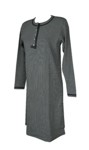 SG Camicia da notte donna RAGNO invernale manica lunga scollo serafino cotone in - Picture 1 of 5