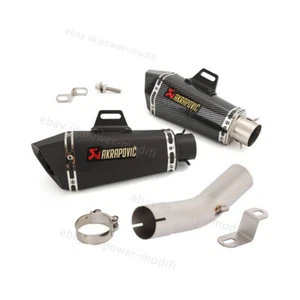 Sistema de escape para Voge 300DS 2020-2025 tubo de enlace medio silenciador negro puntas 51 mm - Imagen 1 de 12