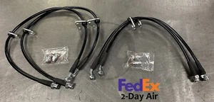 Black Stainless Steel Brake Line Kit for 92-95 Honda Civic w/ rear disc - Picture 1 of 2