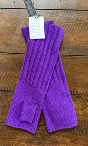 NWT EILEEN FISHER VIOLETTE PURPLE 100% CAMEL GLOVELETTES - Picture 1 of 4