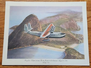 Pan Am Flight Menu Sikorsky S-42 Historic Flight Series 1982 - Imagen 1 de 2