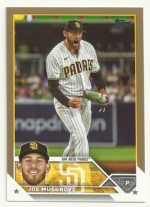 2023 TOPPS BASEBALL - JOE MUSGROVE - GOLD PARALLEL - #496 - PADRES - 1000/2023 - Picture 1 of 1
