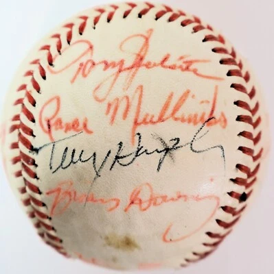1978 California Angels Team Signed Baseball - 19 Authentic Signatures JSA LOA - Image 1 of 4