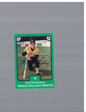 Kim Christianson Prince Williams Pirates Signed 1984 TCMA Card W/Our COA
