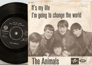 THE ANIMALS IT`S MY LIFE & CHANGE THE WORLD DANISH 45+PS 1965 FREAKBEAT R&B MOD  - Imagen 1 de 2