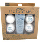 ONYX Pedi Foot Spa Feet Kit Pedi Bombs & Eucalyptus Spearmint Lotion - Brand NEW