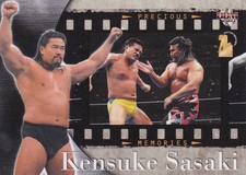 03Bbm Weekly Pro Wrestling 20Th Anniversary Kensuke Saki 015 Card Japan TB