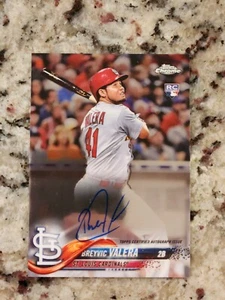 2018 Topps Chrome Rookie Auto Breyvic Valera #RA-BV Auto RC - Bild 1 von 2