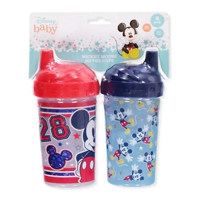 Paquete de 2 tazas para sorber de 10 onzas Disney Mickey Mouse para niños pequeños  Foto 1 de 2
