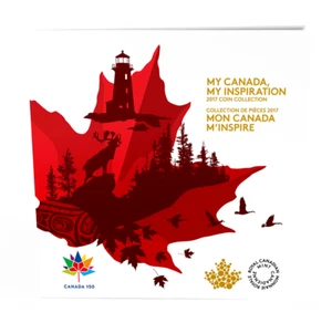 Juego de 5 monedas 2017 Canadá 150 - RCM MY CANADIENSE MI INSPIRACIÓN BRILLA EN DarK Toonie - Imagen 1 de 8