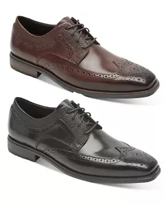 Rockport Mens Farrow Wing Tip Lace-Up Dress Shoes Oxfords - Picture 1 of 9