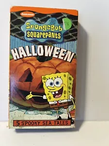 SpongeBob Squarepants Halloween VHS 2002 - Nickelodeon - 5 Spooky Sea Tales - Picture 1 of 3