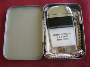 Scripto VU-Lighter Advertising General Automatics B&S Swiss Screw Products w/Box - Picture 1 of 7