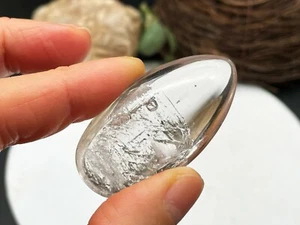 Joyería de cristal de cuarzo enhidro burbuja móvil natural E041325 - Imagen 1 de 5