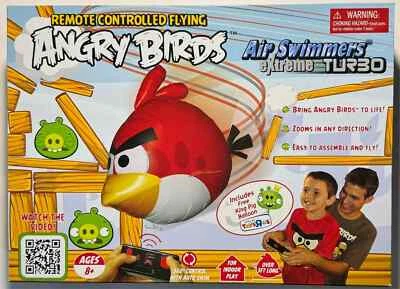 Angry Birds Air Swimmers Turbo Remote Control Flying Balloon RC Rovio - Image 1 of 2