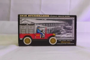 LIBERTY CLASSIC LENNOX 1916 STUDEBAKER PICKUP COIN BANK w/ KEY  - Picture 1 of 11