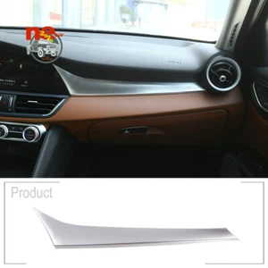 ABS Silver Dashboard Panel Decorate Trim Cover For Alfa Romeo Giulia 2017-2020 - Picture 1 of 6