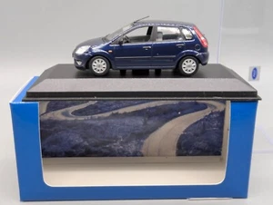 Modellautos 1:43 Minichamps Ford Fiesta 5-Türer 2001 Dunkelblau mit OVP - Bild 1 von 14