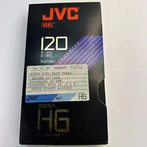 JVC VHS T120 Super High Grade Tape Wings Over Fast Texas Summer Of 1989 Cassette - Picture 1 of 3