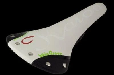 Sillín Bikingreen Koior "255g" Blanco con Riel Balck Cr-Mo De Colección Pista Fixie Foto 1 de 2