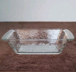 Vintage Princess House Fantasia Glass Baking Dish Loaf Pan Frosted Center - Picture 1 of 10