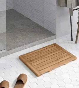 Seville Bamboo Bath Mat 24" W x 18" Lx 0.84" H - Picture 1 of 4