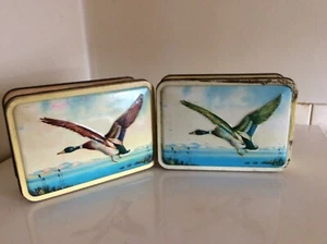 2 X MACFARLANE, LANG AND CO VINTAGE BISCUIT TINS - EMBOSSED BIRD- FREEPOST UK - Picture 1 of 8