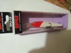 1 Rapala Deep Husky Jerk Minnow Lure DHJ10 Red Head RH NIP - Picture 1 of 5