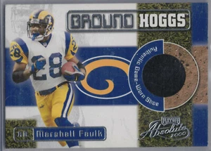 2000 Playoff Absolute Ground Hoggs Marshall Faulk Shoe Cleat Patch Relic 64/135 - Picture 1 of 4
