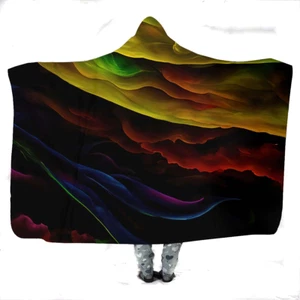 Amazing Earth Rainbows in Space Hooded Blanket is a Very Warm #17 - Picture 1 of 7