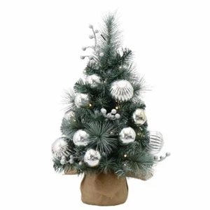 Frosted Pine Tree Pre-Lit 61cm - Picture 1 of 1