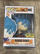 FunKo POP! Dragon Ball Super SSGSS Goku #668 Hot Topic Exclusive protector