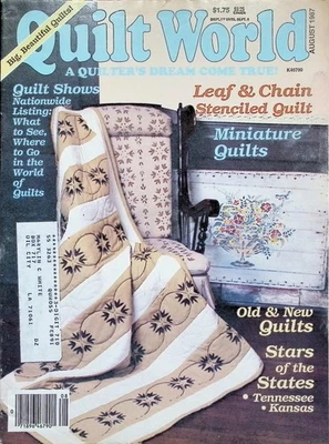 Quilt World Magazine Stenciled Quilt August 1987 - Image 1 of 4