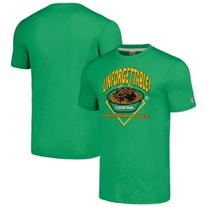 Unisex MLB x Guy Fieri-s Flavortown Green Athletics Tri-Blend T-Shirt - Picture 1 of 3