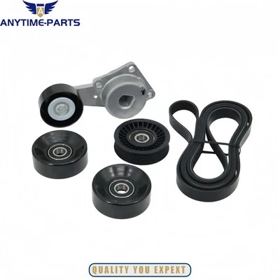 Fits Ford F150 250 350 Explorer V8 Serpentine Belt Drive Tensioner Pulley Kit Foto 1 de 4