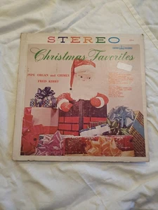 CROWN RECORDS - CHRISTMAS FAVORITES - PIPE ORGAN & CHIMES FRED KIRBY - Picture 1 of 5
