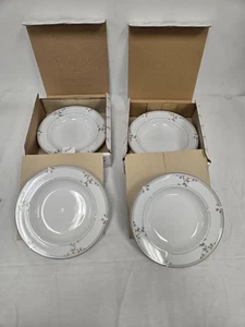 Lote de 4 cuencos de sopa con borde Princess House Heritage Blossom 657 8 1/2" NUEVO - Imagen 1 de 5