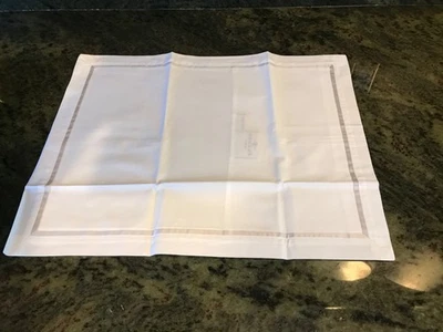 Fita Sferra CELESTE WHITE Boudoir Sham 14 X 20" PRATA NOVA - Imagem 1 de 4