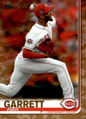 2019 Topps Update #US288 Amir Garrett SN Cincinnati Reds Memorial Day Camo #/25 - Image 1 of 2
