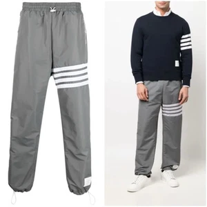 NWOT Thom Browne 4-bar stripe track pants GRAY, Size 3 - Picture 1 of 8