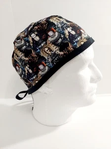 Horror Movie, Skull cap, Doo Rag, Scrub Cap, Surgical Hat, Chemo Hat  - Bild 1 von 3