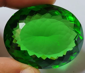 AAA+ 180.30 Ct. Large Green Peridot Oval Cut Crystal Loose Gemstone @Best Price - Picture 1 of 7