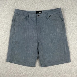 Hurley Mens Walk Shorts Size 33 Grey Casual Surf Street Skate Wear Zip Fly - Picture 1 of 10